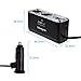 Aokland USB Car Charger, and 2-Socket Cigarette Lighter Power Adapter for iPhone 7 6S Plus 6 Plus 6 5SE 5S 5 5C 4S, Samsung Galaxy S7 S6 Edge