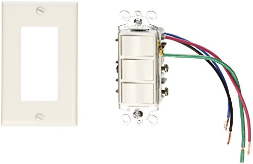 Click Here to See More Images Broan S77DW Rocker 4-Function Switch, White