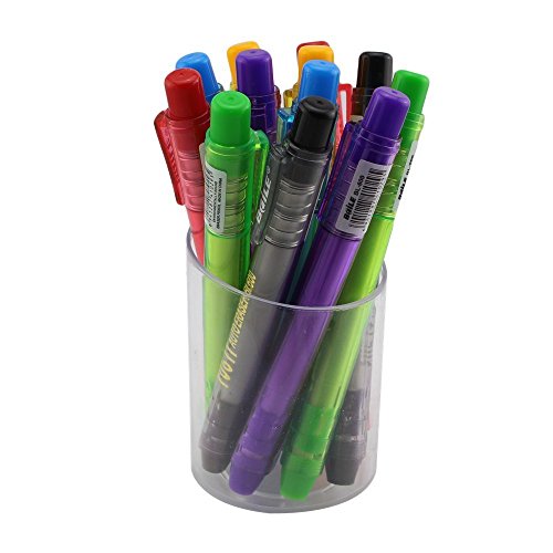 Ipienlee Pencil Erasers Pen-Style Eraser Funny Portable Mechanical Eraser for Artist or Students Gift, Pack of 12