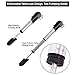 WOTOW Bike Frame Mini Pump, Bicycle Portable Pump Fit Presta & Schrader Tire Repair Patch Kit with Glueless Puncture Cycling inflator 120 PSI No Valve Changing for Road Mountain and BMX Bikes