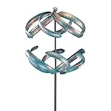 Spiral Shaped Double Wind Spinner, Multi-Colored