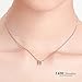 T400 925 Sterling Silver Box Chain Pendant Necklace Cubic Zirconia Square Shape Gift for Women Men