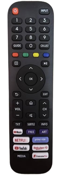 for en2a30 remote hisense for hisense tv remote control VIDAA Smart LED TVs 43A7300F 43A7300FTUK 50A7300F 50A7300FTUK 55A7300F 55A7300FTUK 65A7300FTUK 55AE7200F -No Setup Required