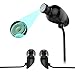 Earphones, Vomercy Wired Earbuds In Ear Headphones with Microphones Headphones Music Sound Magnetic Black Earbuds