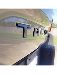 Auto Rover   Letras curvadas para Toyota Tacoma Tailgate Letra 2016 2019 3D (cromo)
