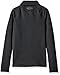 Under Armour Girls' ColdGear 1/2 Zip, Black/Black, Youth Medium
