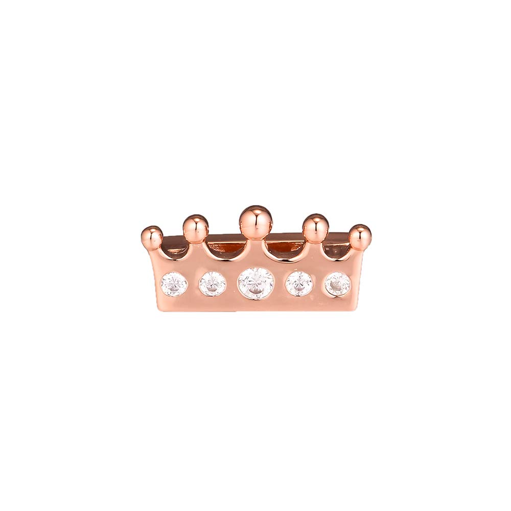 PANDOCCI 2018 Autumn Rose Gold Reflexions Crown Clip Bead DIY Fits for Original Pandora Bracelets Charm Fashion Jewelry