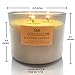 T&H Citronella Candles Scented 3 wick, GIANT 1lb Natural Soy Wax, Glass Jar 17 oz, 80 Hour Burn, Natural Mosquito Repels, Outdoor and Indoor
