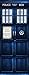 Wall Door STICKER Who Police box movie sticker, mural, decole, film 30x79
