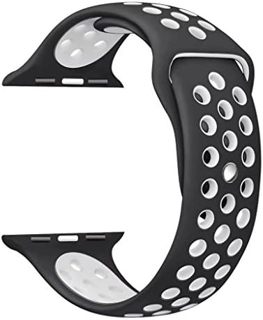 Band for Apple Watch 42mm,Soft Silicone Sport Strap Replacement Bracelet Wristband for Apple Watch Series 3, Series 2, Series 1, Nike+, Edition