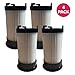 Crucial Vacuum Replacement Vacuum Filter - Compatible with Eureka Part # DCF-4, DCF4, DCF-18, DCF18 - Models 4704BLM, 4702A, 4704BLU, 4704FRD, 4704LMP, 4704LTA 4704ONG, 4704PNK, 4704PUR (4 Pack) primary