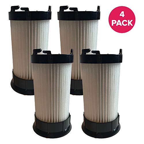 Crucial Vacuum Replacement Vacuum Filter - Compatible with Eureka Part # DCF-4, DCF4, DCF-18, DCF18 - Models 4704BLM, 4702A, 4704BLU, 4704FRD, 4704LMP, 4704LTA 4704ONG, 4704PNK, 4704PUR (4 Pack)