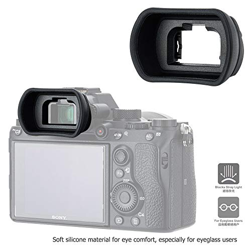 Soft Silicon Camera Viewfinder Eyecup Eyepiece Eyeshade for Sony A7RIV A7RIII A7III A7SII A7RII A7II A7S A7R A7 A9II A9 A58 A99II Eye Cup Protector Replaces Sony FDA-EP18 FDA-EP16 FDA-EP15