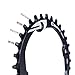 SOLODRIVE 104BCD Mountain Bike Narrow Wide Chainring, 104mm BCD Single Chainring for 9/10/11-Speed MTB, Trail, Fat Bike, Black, 32T