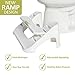 NadiaLabs Turbo Stool Fusion - Bathroom Toilet Step Stool - New Ramp Design + Foot Massager - Adjustable Height One Size Fits All