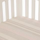 Glenna Jean Florence Stripe Fitted Sheet, Grey/Cream/Pink
