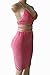Sunfury Juniors Two Piece Outfits for Women Fall 2017 Sequin Romper Skirt Set Rosy Medium