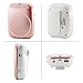 Portable Voice Amplifier, SHIDU S308 Ultra-Clear Rechargeable Amplifiers, Powerful Compact & Comfortable Wired Headset Microphone for Teachers, Kindergarener, Tour Guides, Coaches and More (Rose Gold)