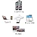 JOHAKU Card Reader, 4 in 1 Micro SD Card Reader with Type C USB Connector OTG HUB Adapter, TF Flash Memory Card Readers For iPhone iOS/Android USB2.0