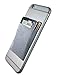 CardNinja Ultra-slim Self Adhesive Credit Card Wallet for Smartphones, Steel Grey