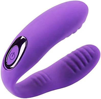 EWISE Waterproof Vibrators 10 Speed USB Powered G spot Massager U-Shape Vibration For Women Men Couple (Purple)