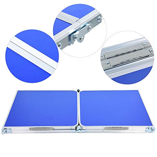 Qii lu Folding Beer Pong Table, 3 Foot Design Indoor Outdoor Portable Folding Beer Pong Camping Table