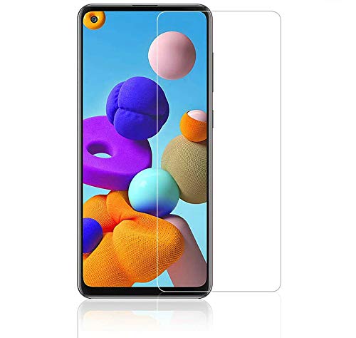 LQLY Screen Protector for Samsung Galaxy A21S (2 Pack), [High Sensitive] [Scratch Resistance] [Case Friendly] [No-Bubble] Tempered Glass for Samsung Galaxy A21S