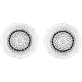 Azonbey Clarisonic Brush Head Replacements Compatible with Clarisonic Mia 1, Mia 2, Mia Fit, Alpha Fit, Smart Profile Uplift and Alpha Fit, Facial Cleansing Brush Head, Soft Bristles (Black)