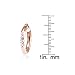 Hoops & Loops 925 Sterling Silver Rose Gold Plated Diamond Cut Round Click-Top Hoop Earrings for Women & Teen Girls, 15mm-50mm