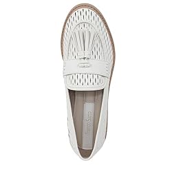 Franco Sarto Womens Carolyn Low Loafer White Cage 5 M