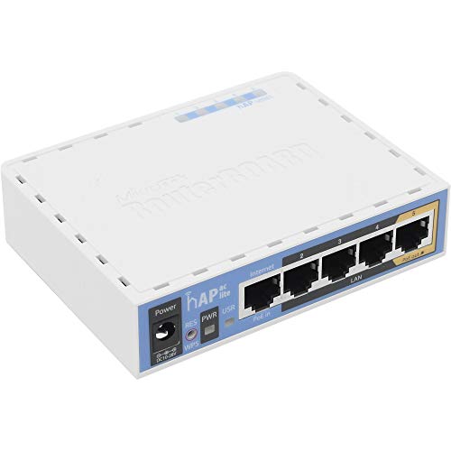 Mikrotik-HAP-ac-lite-500Mbits-Energia-sobre-Ethernet-PoE-Blanco-Punto-de-acceso-500-Mbits-IEEE-80211aIEEE-80211acIEEE-80211bIEEE-80211gIEEE-80211n-10100-Mbits-16-MB-64-MB-2-dBi