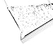 Halulu Resealable Poly Bags Reclosable Plastic Bags Zip Bags, Clear, 2 Mil, Pack of 100 (8