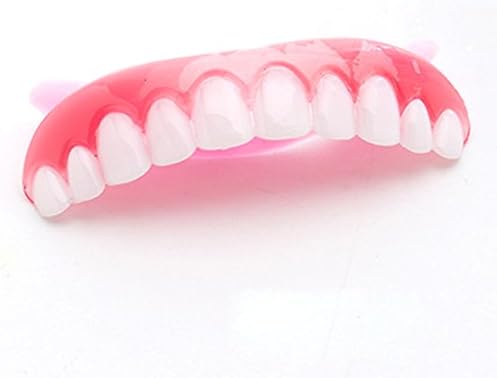 Cosmetic Teeth (2pcs) Smiles Now Fit Tooth Top Makeup Veneer Correct Tooth Bad Tooth Silicone Dentures One Size Repeated Use