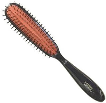 Isinis Bristle Slimline Pneumatic Black Cushion Hair Brush D410