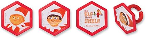 CakePicke cake cupcake topper Elf on the Shelf Cupcake Rings - 12 Ct