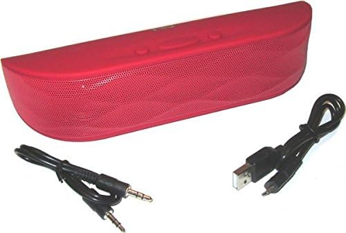 NutekBT-2102M-3/Red Portable Bluetooth Speaker handsfree w/ MIC rechargeable li-ion battery table-top mini speaker boombox USB/BT/FM/AUX/2 colors