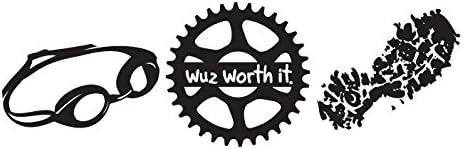 Wuz Worth it Triathlon Sticker