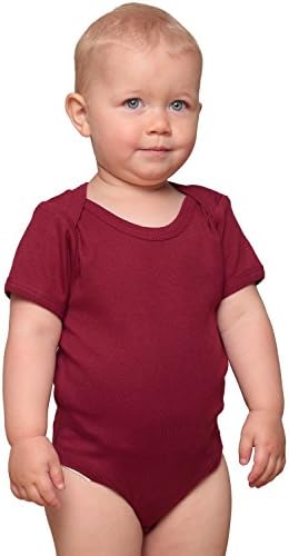 Akashi GOTS Certified Organic Cotton Baby Onesie - Maroon M