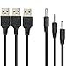 3 Pack 3Ft 5Ft 6Ft High Speed USB to 3.5mm Charging Cable Charger Cord Compatible Nextbook Tablet