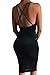 Carprinass Women's Sleeveless Bodycon Midi Dress Velvet Club Bandage Dress
