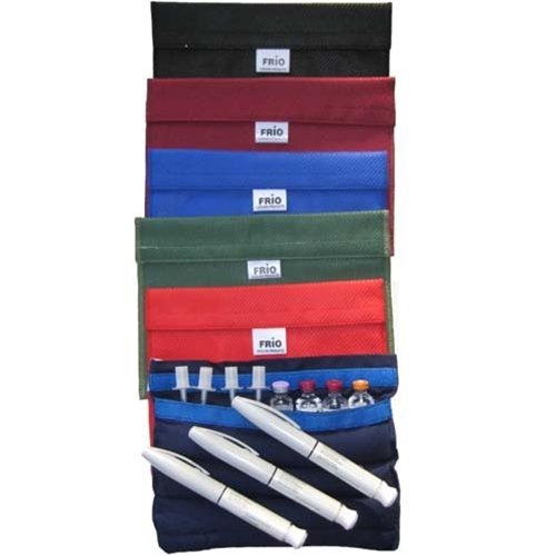 Frio Insulin Cooling Case, Reusable Evaporative Medication Cooler - Extra Large Wallet, Burgundy
