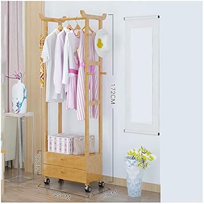 Amazon Com Qpsgb Bedroom Simple Retro Wooden Coat Rack Home