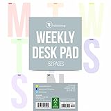 Large Letters Weekly Desk Pad by 