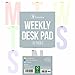 Large Letters Weekly Desk Pad by 