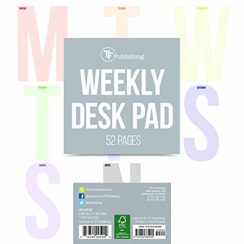 Large Letters Weekly Desk Pad Large Letters Weekly Desk Pad