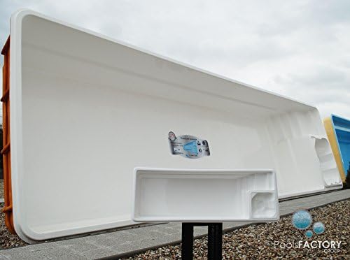 Piscina grande de plástico reforzado de vidrio con molde en ...