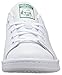 adidas Originals Stan Smith Sneaker, White/White/Green, 5 US Unisex Big Kid