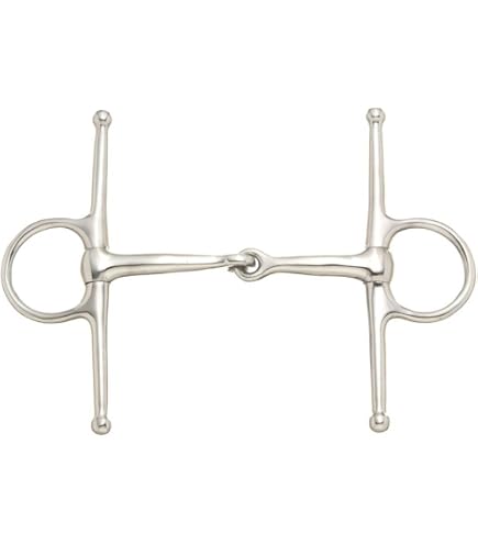 3-piece Snaffle Kelly Silver Star Tough1 Sweet Iron Bit With Copper Roller - 5.25 Inch Horse Bit With Copper
