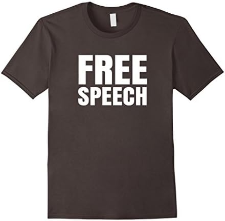 Men's Free Speech 1st Amendment Protest T-shirt Large Asphalt