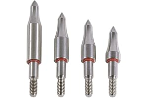 AMEYXGS 12/24 Pack Archery Field Points 5/16 inches Cutting Diameter 75/100/125/150/200/250/300 Grain Stainless Steel Arrow T